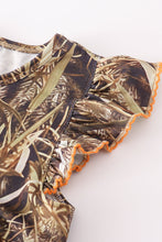 Load image into Gallery viewer, Camouflage ruffle pants set