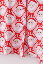Load image into Gallery viewer, Red santa claus print bamboo mom pajamas pants set