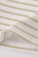 Load image into Gallery viewer, Khaki stripe pants set