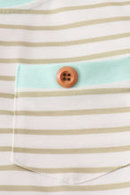 Load image into Gallery viewer, Khaki stripe pants set