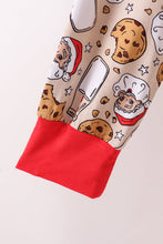 Load image into Gallery viewer, Santa milk biscuits bamboo mom pajamas set