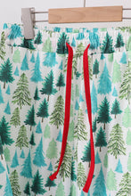 Load image into Gallery viewer, Green christmas tree print dad pajamas pants set