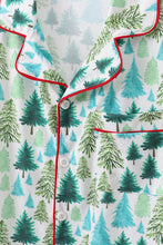 Load image into Gallery viewer, Green christmas tree print dad pajamas pants set