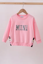 Load image into Gallery viewer, Pink MAMA glitter mom&me top