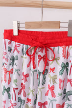 Load image into Gallery viewer, Red bow bamboo mom pajamas pants