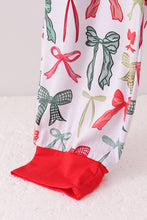 Load image into Gallery viewer, Red bow bamboo mom pajamas pants