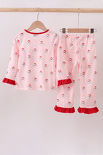 Load image into Gallery viewer, Christmas santa claus print ruffle pants set