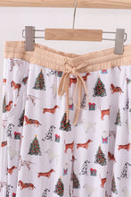 Load image into Gallery viewer, Christmas tree animal adult bamboo pajamas pants