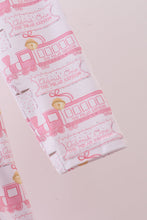 Load image into Gallery viewer, Pink train bamboo pajamas dress