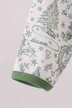 Load image into Gallery viewer, Green christmas tree print gown