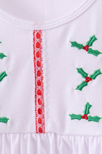 Load image into Gallery viewer, White holly embroidery pants set