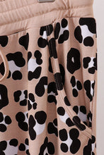 Load image into Gallery viewer, Brown leopard bamboo mom pajama pants