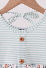 Load image into Gallery viewer, Mint floral stripe dress