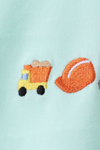 Load image into Gallery viewer, Green vehicle embroidery pants set