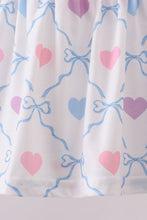 Load image into Gallery viewer, Multicolored heart smocked bloomer set