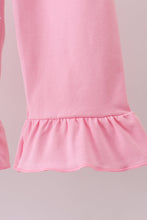 Load image into Gallery viewer, Multicolored heart smocked ruffle pants set