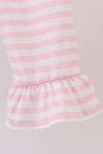 Load image into Gallery viewer, Blue truck heart applique ruffle pants set