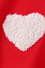 Load image into Gallery viewer, Red heart french knot bow bubble