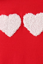 Load image into Gallery viewer, Red heart french knot ruffle pants set