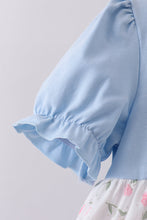 Load image into Gallery viewer, Blue floral pants set