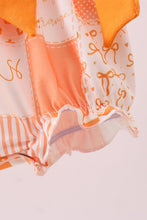 Load image into Gallery viewer, Orange Tennessee patchwork ruffle bubble
