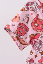 Load image into Gallery viewer, Pink cowgirl bamboo dress