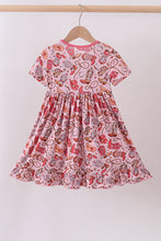 Load image into Gallery viewer, Pink cowgirl bamboo dress