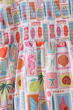 Load image into Gallery viewer, Pink enjoy beach smocked mom&me dress