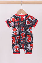 Load image into Gallery viewer, Red character bamboo romper