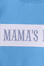 Load image into Gallery viewer, Blue mama's boy embroidery shorts set