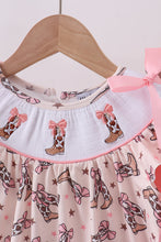 Load image into Gallery viewer, Western cowboy boots smocked ruffle shorts set