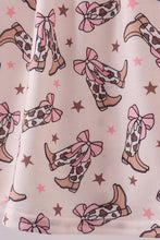 Load image into Gallery viewer, Western cowboy boots smocked dress