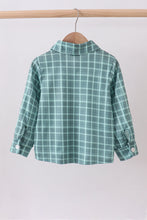 Load image into Gallery viewer, Duck embroidery button down plaid shirt