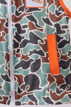 Load image into Gallery viewer, Camouflage duck embroidery zipper vest