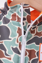 Load image into Gallery viewer, Camouflage duck embroidery zipper vest