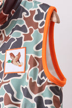 Load image into Gallery viewer, Camouflage duck embroidery zipper vest