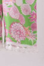 Load image into Gallery viewer, Pink floral ruffle jumpsuit