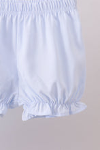 Load image into Gallery viewer, Blue duck embroidery stripe ruffle girl set