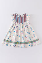 Load image into Gallery viewer, Platinum balcony ruffle dress