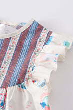 Load image into Gallery viewer, Platinum balcony ruffle dress