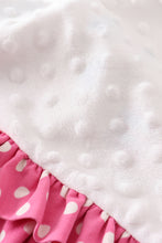 Load image into Gallery viewer, Platinum balcony print ruffle soft baby blanket