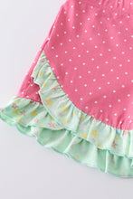 Load image into Gallery viewer, Platinum star print ruffle girl set