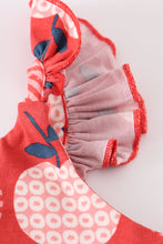 Load image into Gallery viewer, Platinum Apple print girl romper