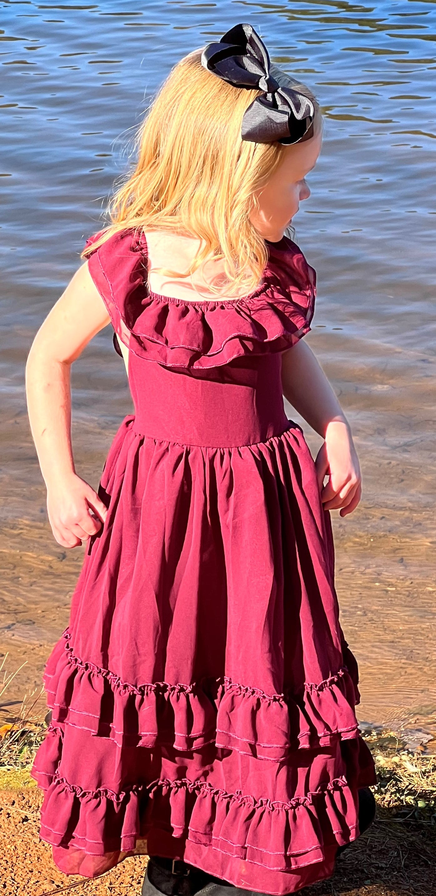 becky ruffle maxi dress in wine WINE RUFFLE MAXI DRESS – Dallas Darlins