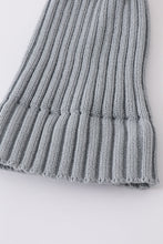 Load image into Gallery viewer, Sage knit pom pom beanie hat baby toddler adult
