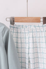 Load image into Gallery viewer, Blue gingerbread embroidery pants set
