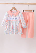 Load image into Gallery viewer, Pink floral bow embroidery set
