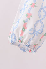 Load image into Gallery viewer, Pink floral bow embroidery set
