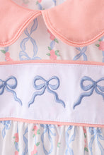 Load image into Gallery viewer, Pink floral bow embroidery set
