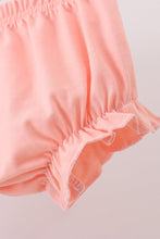 Load image into Gallery viewer, Pink floral bow embroidery bloomer set
